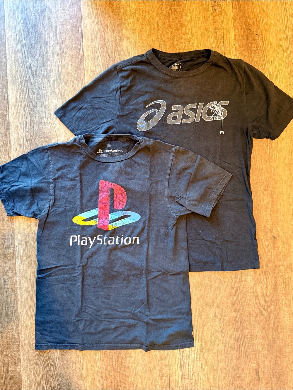 Bundle of 2 Men’s Sz Small Shirt Sleeve Tees - ASICS, Sony